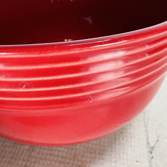 Mainstays CHIARA Solid Red Embossed Stoneware Large Soup Cereal Bowls Set of 3 - Picture 12 of 16